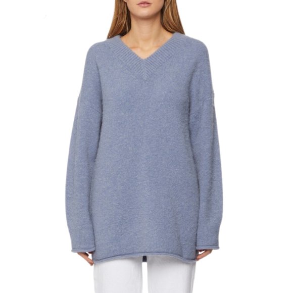 Acne Studios Oversize V-Neck Wool Alpaca Sweater Size S - Picture 1 of 8